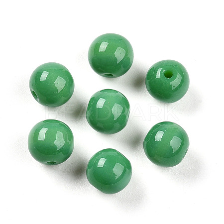 Opaque Solid Color Glass Beads X1-GLAA-N007-8mm-A10-1