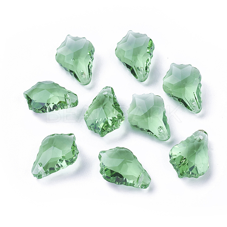 Faceted Glass Pendants GLAA-F068-C23-01-1