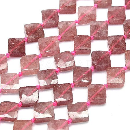 Natural Strawberry Quartz Beads Strands G-G106-H04-02-1