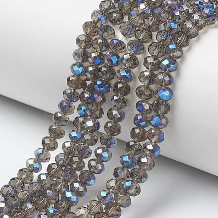 Electroplate Glass Beads Strands EGLA-A034-T4mm-I10-1