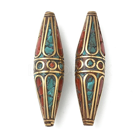 Handmade Tibetan Style Beads KK-Z157-09AG-02-1
