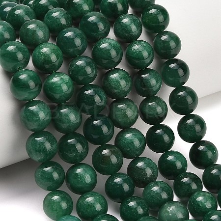 Natural Fuchsite Beads Strands G-L661-B01-10mm-B-1