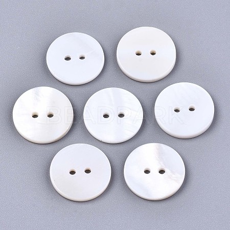 2-Hole Freshwater Shell Buttons SHEL-S276-136B-01-1