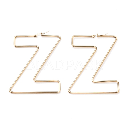 304 Stainless Steel Hoop Earrings EJEW-F251-A02-Z-1