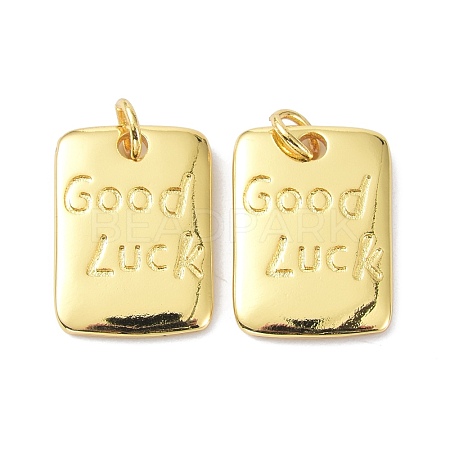Eco-Friendly Brass Pendants KK-C221-03G-1