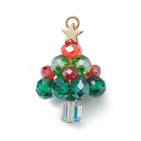 Glass Beads Pendants PALLOY-TA00172-1