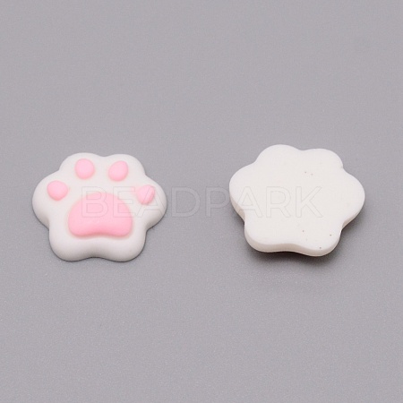 Opaque Resin Cabochons RESI-WH0021-05B-1