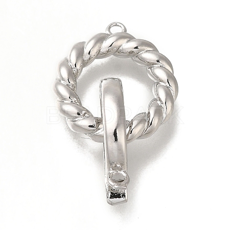 Brass Fold Over Clasps KK-H480-20P-1