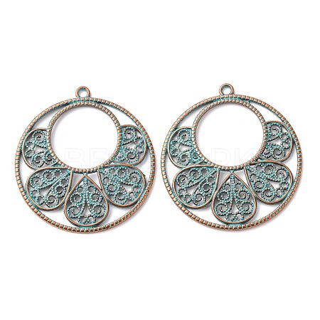 Tibetan Style Alloy Pendants FIND-B055-02B-1