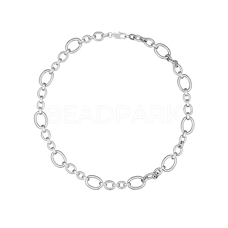 Non-Tarnish Stylish Unisex Stainless Steel Irregular Buckle Bracelet/Necklace VP8576-4-1