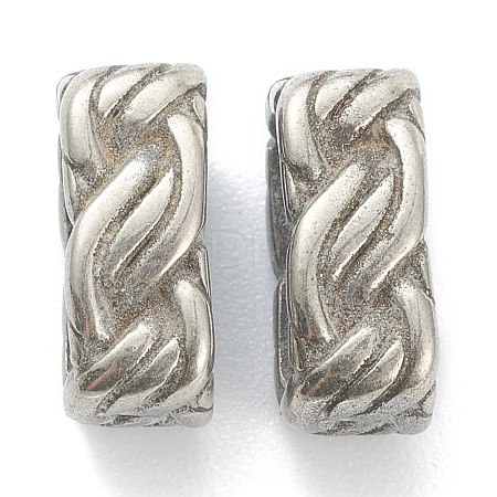 304 Stainless Steel Slide Charms/Slider Beads STAS-I181-029AS-1