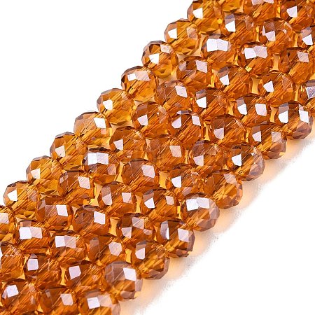 Electroplate Glass Beads Strands EGLA-A044-T4mm-A04-1