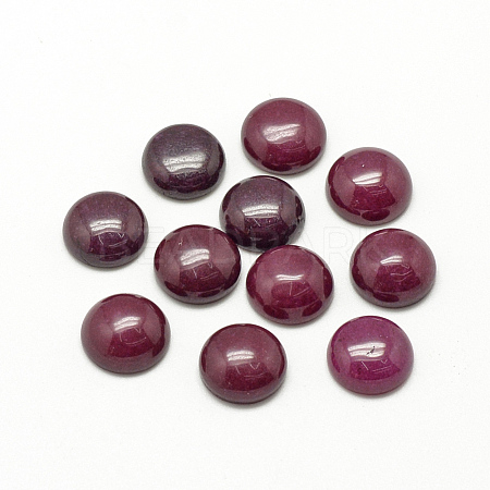 Natural White Jade Cabochons G-R416-12mm-09-1