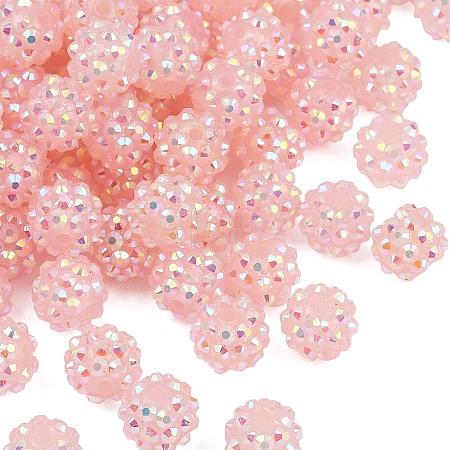 AB-Color Resin Rhinestone Beads RESI-S315-10x12-19-1