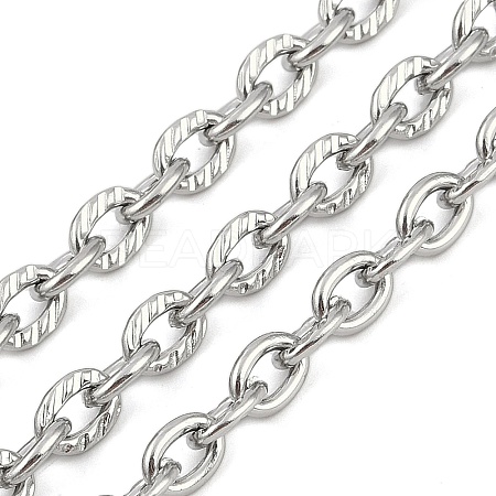 Non-Tarnish 304 Stainless Steel Link Chains CHS-A013-06P-1