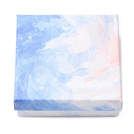 Gradient Color Square Cardboard Jewelry Boxes CBOX-A010-01B-03-1