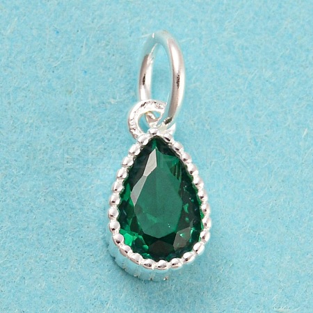 925 Sterling Silver Birthstone Charms STER-G035-01B-02-1