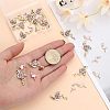 CHGCRAFT 28Pcs 2 Style Alloy Rhinestone Pendants FIND-CA0006-42-3