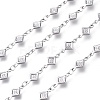 Tarnish Resistant 304 Stainless Steel Rhombus Link Chains CHS-P011-04P-1