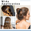 2 Sets 2 Styles Iron Crystal Rhinestone Hair Bobby Pins OHAR-ME0001-05-4