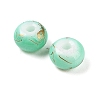 Opaque Spray Painted Glass Beads GLAA-G118-01I-2