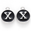 Platinum Plated Alloy Charms X-ENAM-S118-02X-P-1