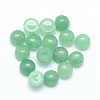 Natural Green Aventurine Cabochons X-G-P393-R15-4mm-1