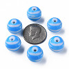Opaque Striped Acrylic Beads MACR-S373-27B-09-4