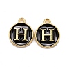 Golden Plated Alloy Charms LS-ENAM-S118-02H-1
