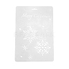 Creative Christmas Plastic Drawing Stencil X-DIY-L007-09-5