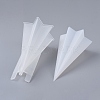 2PCS DIY Six-Sided Pyramid Aromatherapy Candle Silicone & Plastic Mold Sets DIY-F048-06-3