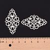 Tibetan Style Alloy Rhombus Filigree Joiners Links TIBE-5377-AS-LF-4