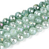 Anti-Tarnish Electroplate Glass Beads Strands GLAA-N064-8mm-10-1