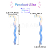 20Pcs Acrylic 2-Hole Earring Try-On Stick EDIS-FG0001-60-2