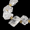 Raw Rough Natural Quartz Crystal Beads Strands G-Z131-J01-01-4
