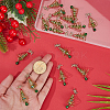20Pcs Glass & Alloy Pendants FIND-SC0020-37-7