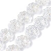 Transparent Electroplate Glass Beads Strands EGLA-N012-16-1