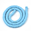 Handmade Polymer Clay Beads Strands CLAY-R089-6mm-028-2
