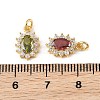 SHEGRACE Brass Micro Pave Cubic Zirconia Pendants XGRQ2O909-446G-3