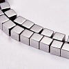 Electroplate Non-magnetic Synthetic Hematite Beads Strands X-G-J170A-4x4mm-01-3