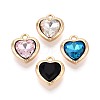 Alloy Rhinestone Charms PALLOY-T092-23G-1