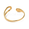 Titanium Steel Open Cuff Bangles for Women BJEW-G719-16G-3