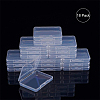 Transparent Plastic Bead Containers CON-BC0004-64-4