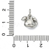 304 Stainless Steel Rhinestone Pendants STAS-A145-04L-P-3