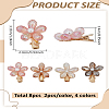 8Pcs 4 Colors Resin Alligator Hair Clips PHAR-LP0001-38-2