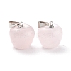 Natural Rose Quartz Pendants G-Z022-01N-2