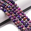 Dyed Natural Regalite/Imperial Jasper/Sea Sediment Jasper Beads Strands G-B124-C02-09-2
