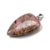 Natural Rhodonite Pendants G-F820-04P-11-2