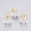 Faceted Glass Pendants GLAA-G071-01G-1