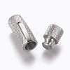 304 Stainless Steel Bayonet Clasps STAS-O114-040A-MP-4